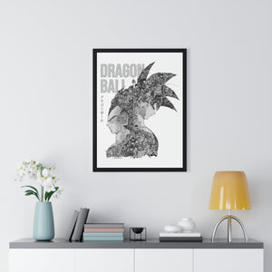 GOKU VEGETA BLACK & WHITE FRAMED POSTER GOKU VEGETA BLACK & WHITE FRAMED POSTER