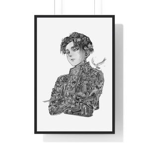 LEVI BLACK & WHITE FRAMED POSTER LEVI BLACK & WHITE FRAMED POSTER