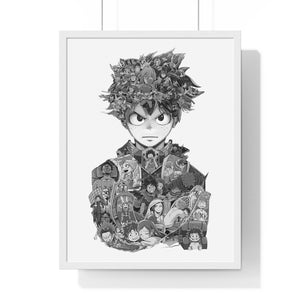 DEKU BLACK & WHITE FRAMED POSTER DEKU BLACK & WHITE FRAMED POSTER
