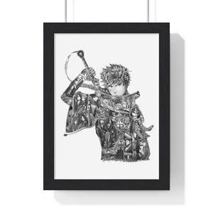 ICHIGO BLACK & WHITE FRAMED POSTER ICHIGO BLACK & WHITE FRAMED POSTER