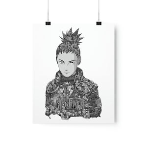 SHIKAMARU BLACK & WHITE POSTER SHIKAMARU BLACK & WHITE POSTER