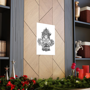 BROLY BLACK & WHITE POSTER BROLY BLACK & WHITE POSTER