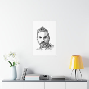 MESSI BLACK & WHITE POSTER MESSI BLACK & WHITE POSTER