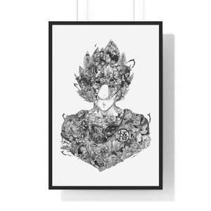 GOKU BLACK & WHITE FRAMED POSTER GOKU BLACK & WHITE FRAMED POSTER