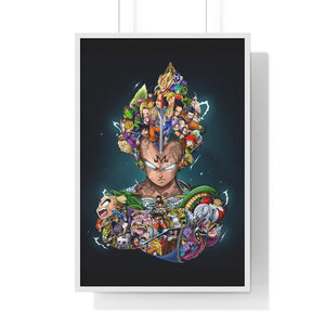 VEGETA COLOR FRAMED POSTER VEGETA COLOR FRAMED POSTER