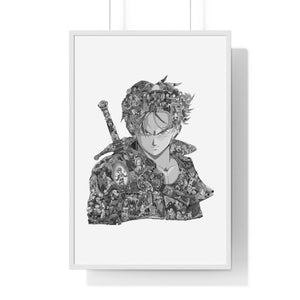 TRUNKS BLACK & WHITE FRAMED POSTER TRUNKS BLACK & WHITE FRAMED POSTER