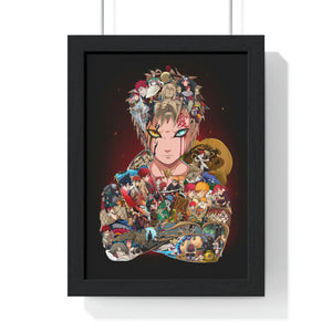 GAARA COLOR FRAMED POSTER GAARA COLOR FRAMED POSTER
