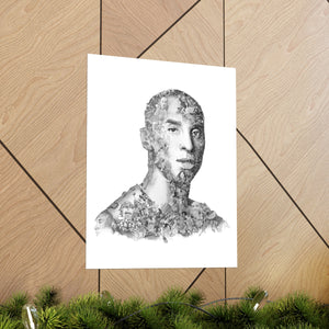 KOBE BRYANT BLACK & WHITE POSTER KOBE BRYANT BLACK & WHITE POSTER