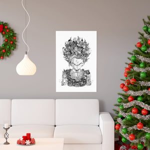 GOHAN BLACK & WHITE POSTER GOHAN BLACK & WHITE POSTER