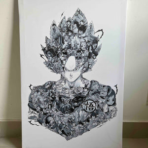 GOKU BLACK & WHITE CANVAS GOKU BLACK & WHITE CANVAS